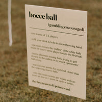  BOCCE BALL SIGN | EDITABLE TEMPLATE