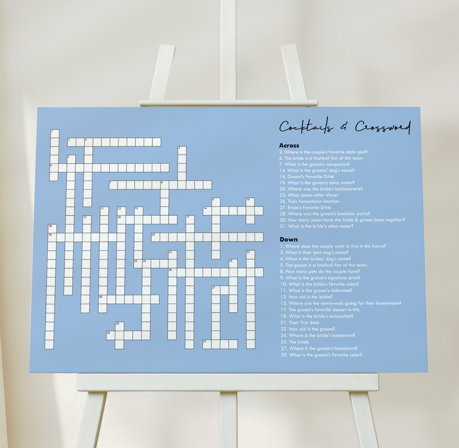  PERSONALIZED CROSSWORD PUZZLE | DOWNLOADABLE PRINT