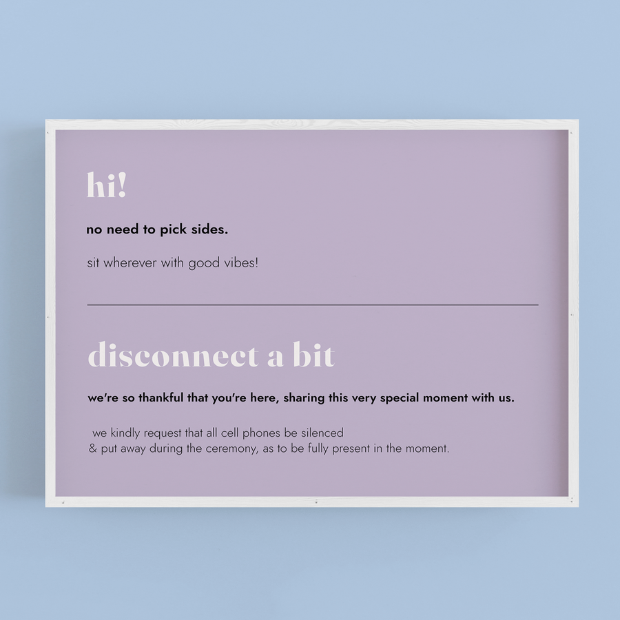  DISCONNECT CEREMONY SIGN | EDITABLE TEMPLATE