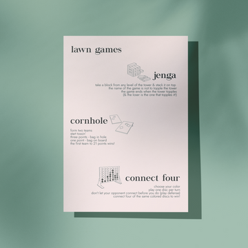  LAWN GAMES SIGN | EDITABLE TEMPLATE
