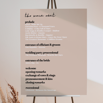  PROCESSIONAL CEREMONY SIGN | EDITABLE TEMPLATE