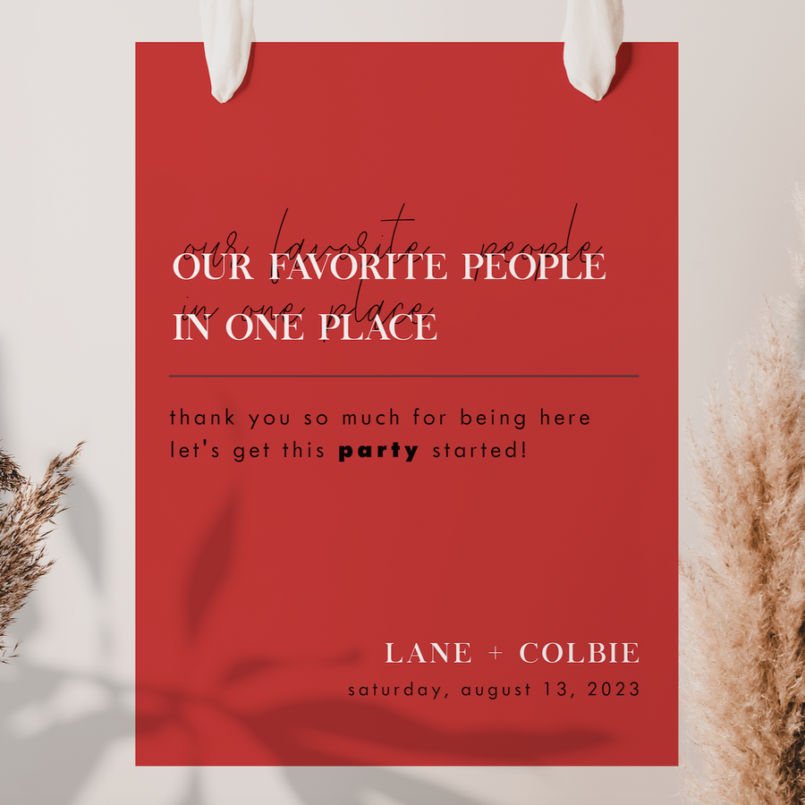  OUR FAVORITE PEOPLE - WELCOME SIGN | EDITABLE TEMPLATE